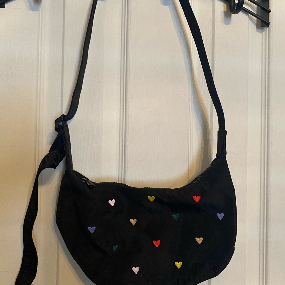 Black Heart Patterned Women's Bag